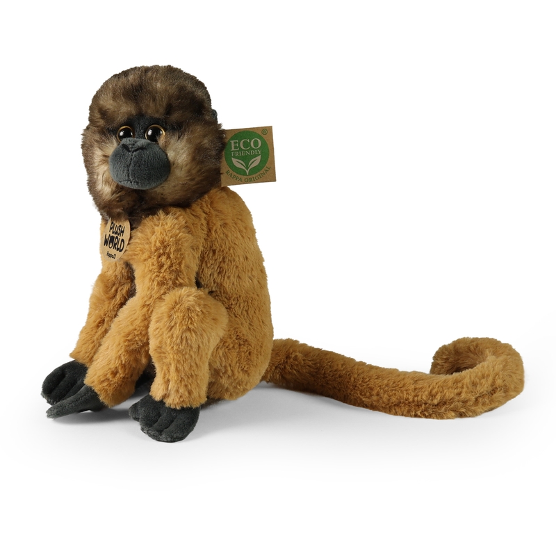Rappa Plush World Λούτρινη Μαλλιαρή Μαϊμού 22 εκ. Eco-Friendly (261853)