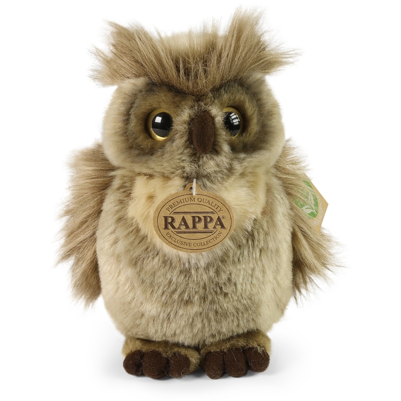 Rappa Λούτρινη Καφέ Κουκουβάγια 18 εκ. Eco-Friendly (260146)