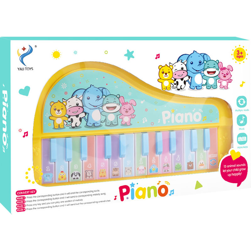 Πιανάκι ήχοι ζώων και μουσική 2 χρώμ.