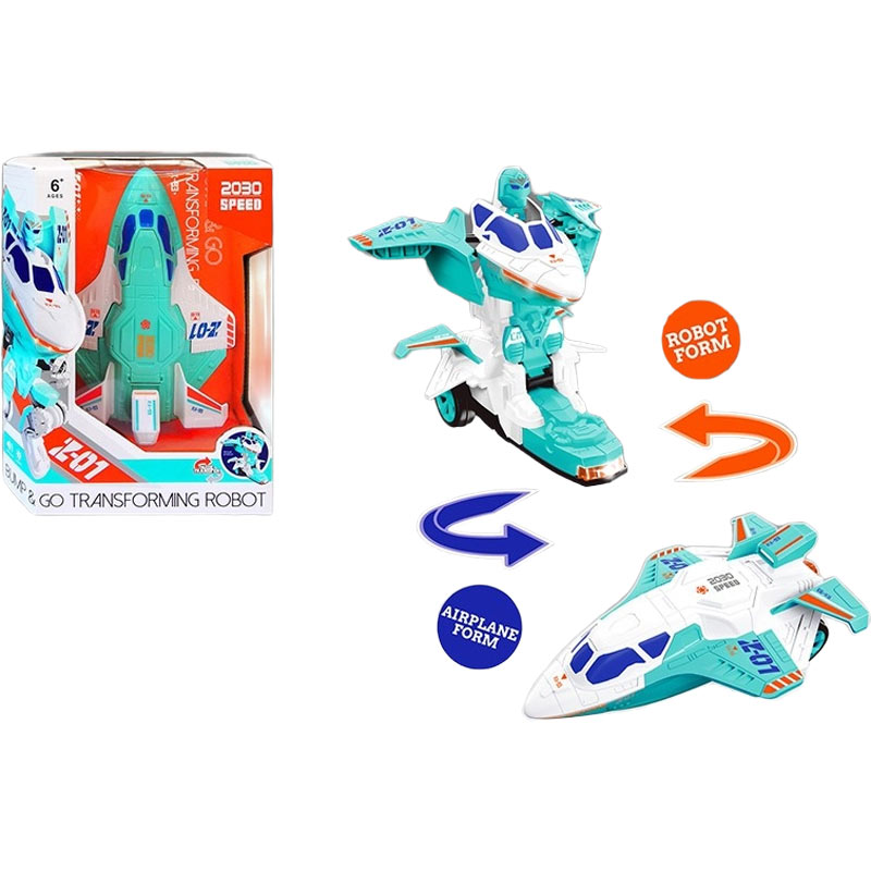 Αεροπλάνο ρομπότ κίνηση φώτα ήχοι 24εκ.