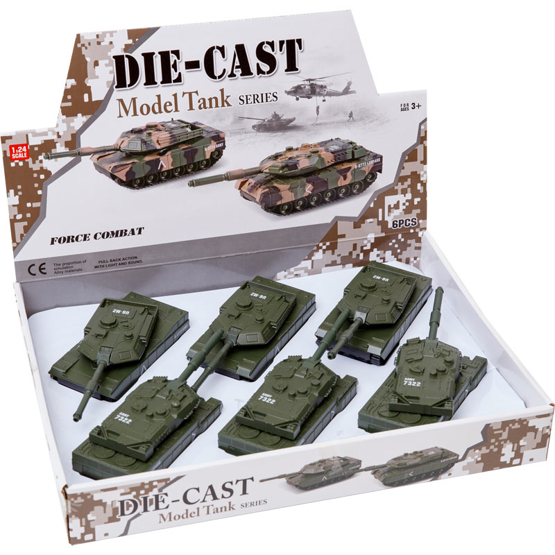 Τάνκς μεταλλικό Β/Ο Με Φώτα-ήχοι 19εκ 2σχ 6άδα