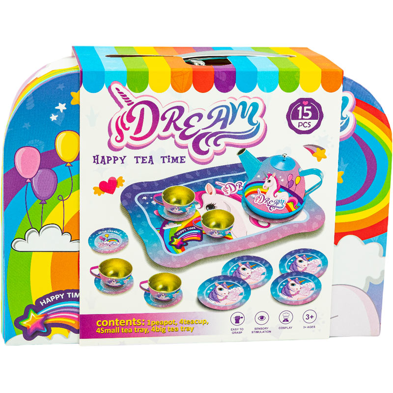 Μονόκερος Μεταλλικά Σετ Τσαγιού Βαλιτσάκι