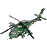 Πολεμικό ελικόπτερο Β/Ο μεταλλικό Με Φώτα-ήχοι 29εκ 3χρ 6άδα