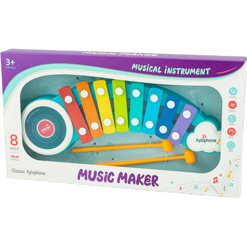 Μεταλλόφωνο Με 8 Νότες 38 εκ.