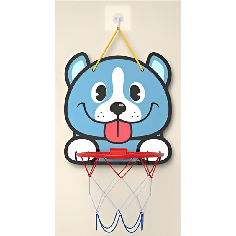 Μπασκέτα Κουτάβι Με Μπάλα Και Τρόμπα