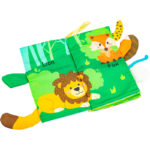 Υφασματινο Βιβλίο Δραστηριοτήτων Πράσινο 10 Σελίδες Με Ζωάκια