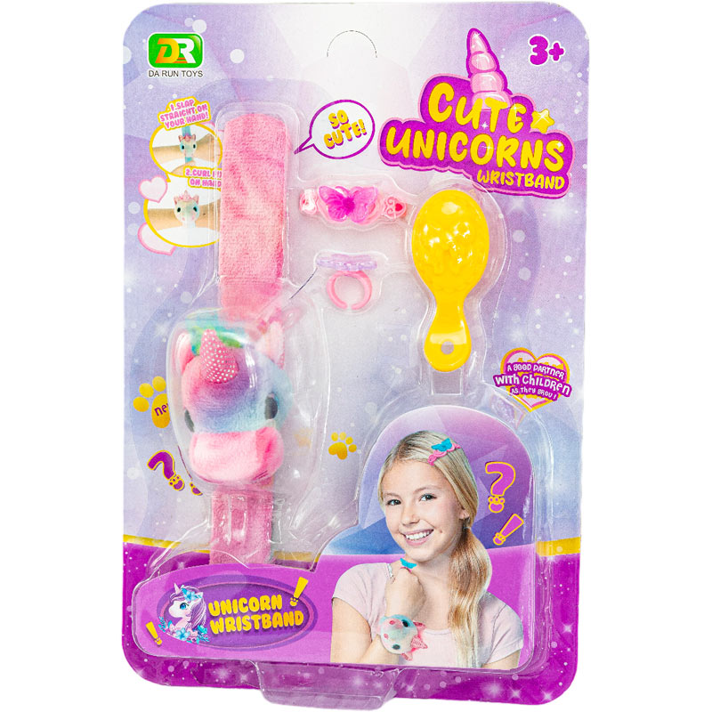 Σετ Βραχιόλι Slap Με Βελούδινο Μονόκερο 2 Σχέδια