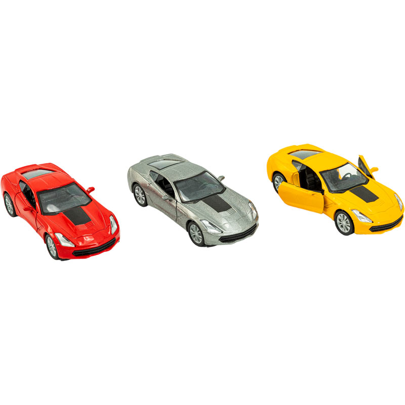 Μεταλλικό Αυτ/το 1:36 D Σπόρ Pull Back 3 Χρώματα 12,50 εκ. Πόρτες 12άδα