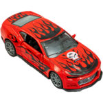 Μεταλλικό Αυτ/το 1:32 Σπόρ Φωτίες Pull Back 3 Χρώματα 12 εκ. Πόρτες-Ηχοι 12άδα