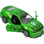 Μεταλλικό Αυτ/το 1:32 Σπόρ Φωτίες Pull Back 3 Χρώματα 12 εκ. Πόρτες-Ηχοι 12άδα