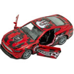 Μεταλλικό Αυτ/το 1:32 M Σπόρ Φωτιές Pull Back 3 Χρώματα 12 εκ. Πόρτες-Ηχοι 12άδα