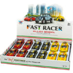 Μεταλλικό Αυτ/το 1:36 M Σπόρ Μεταλλιζέ Pull Back 3 Χρώματα 11 εκ.  12άδα