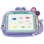 Μαγνητικό Γράψε Σβήσε Μεγάλο Εγχρωμο Με 2 Αξεσουάρ 44 εκ.