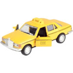 Ρετρό Αστυνομικό/Taxi 1:32 Pull Back Ανοίγουν Πόρτες Με Φώτα Και Ηχους 13,00 εκ.