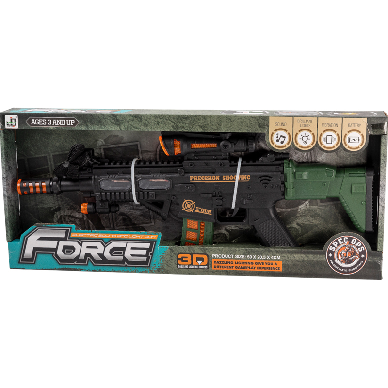 Οπλο 52 εκ. Αυτόματο Με Φώτα Ήχους Και Κίνηση