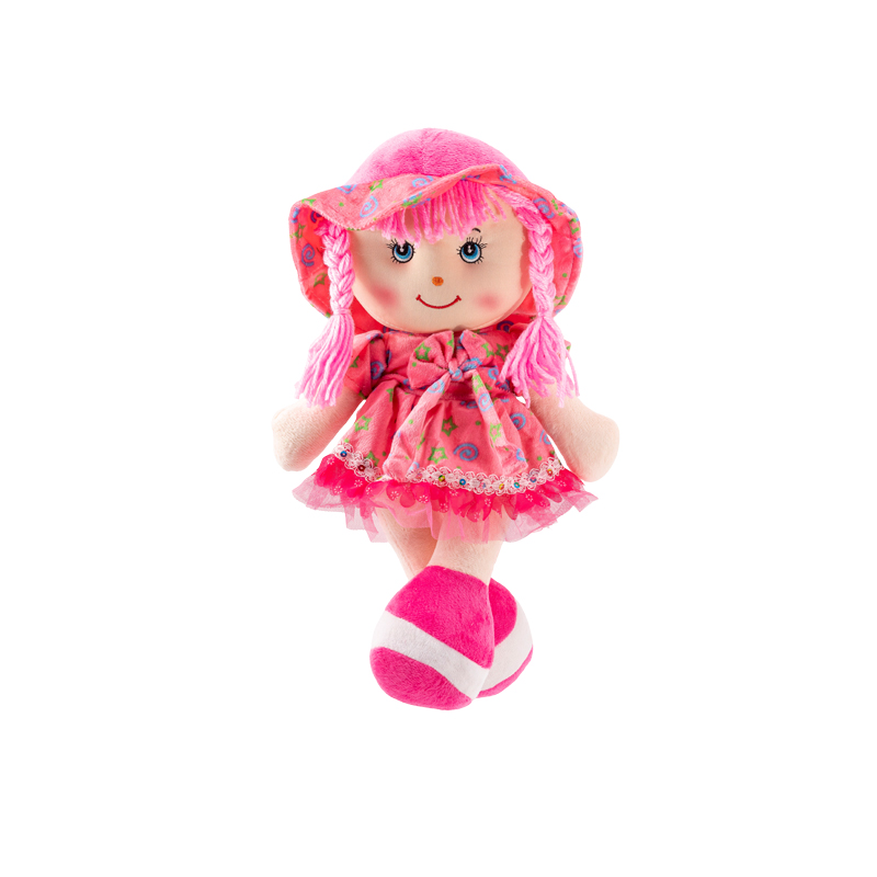 Πάνινη Κούκλα 40 εκ. 2 Χρώματα