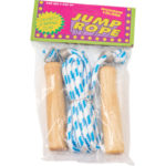 Σχοινάκι Με Ξύλινη Λαβή Και Ελατήριο Σε 4 Χρώματα