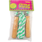 Σχοινάκι Με Ξύλινη Λαβή Και Ελατήριο Σε 4 Χρώματα