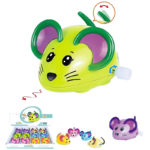 Κουρδιστό Ποντικάκι Κίνηση Κουνάει Ουρα 6 Χρώματα