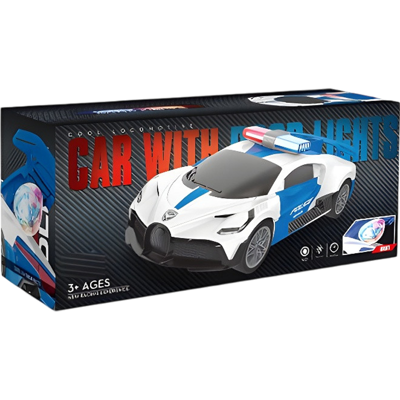 Αστυνομικό Αυτοκίνητο Μπαταρίας Με Φώτα Ηχους Κίνηση