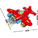 Αεροπλανάκι B/O Φώτα Κίνηση Μουσική 28 εκ. 2 Χρώματα