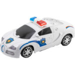 Αστυνομικό Αυτοκίνητο Με Φώτα Και Ήχους Που Μετασχηματίζεται Σε Ρομποτ