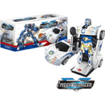 Αστυνομικό Αυτοκίνητο Με Φώτα Και Ήχους Που Μετασχηματίζεται Σε Ρομποτ