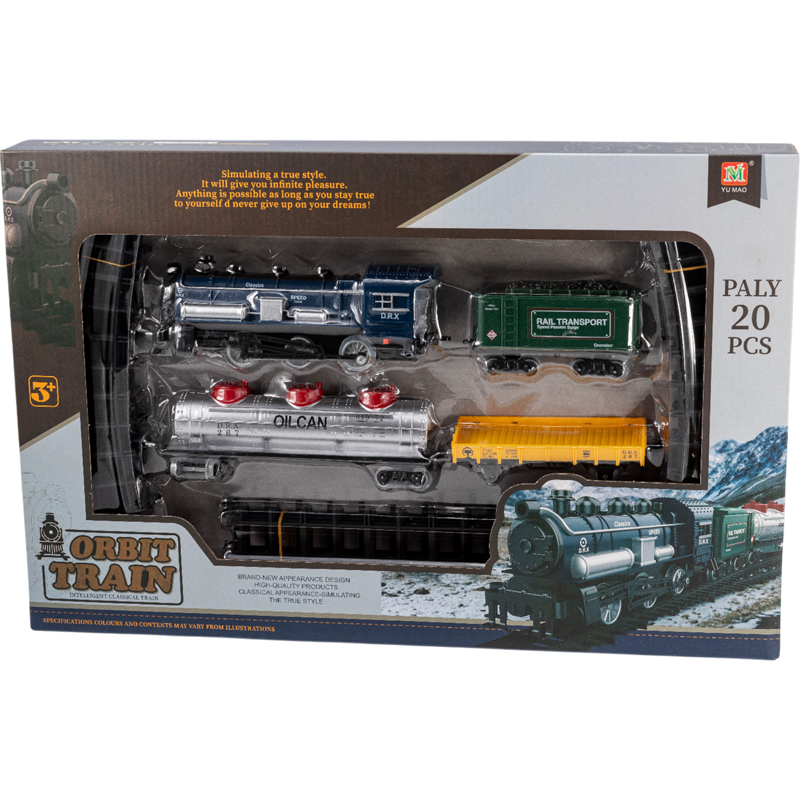 Τρένο Με 3 Βαγόνια Και Γραμμές 145Χ100 εκ.