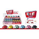 Ρετρό Μικρό Όχημα Pullback 5 εκ. 24άδα 6 Χρώματα