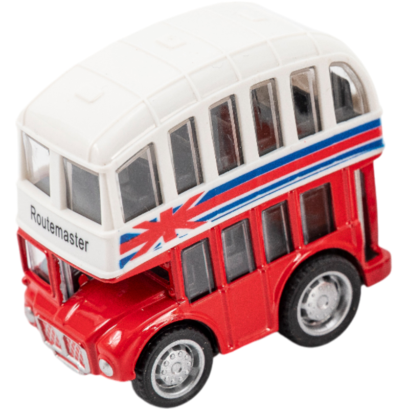 Ρετρό Μικρό Όχημα Πούλμαν Pullback 5 εκ. 12άδα 4 Σχέδια