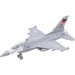 Πολεμικό Αεροπλάνο Γκρί Pullback Φώτα Ήχοι 16 εκ. 8άδα 4 Σχέδια