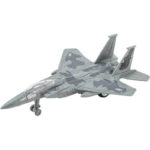 Πολεμικό Αεροπλάνο Γκρί Pullback Φώτα Ήχοι 16 εκ. 8άδα 4 Σχέδια