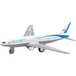 Αεροπλάνο Επιβατικό Pullback 14 εκ. 6άδα 2 Σχέδια