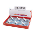 Αεροπλάνο Επιβατικό Pullback 14 εκ. 6άδα 2 Σχέδια