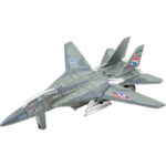 Πολεμικό Αεροπλάνο Σκούρο Pullback Φώτα Ήχοι 18 εκ. 6άδα 3 Σχέδια