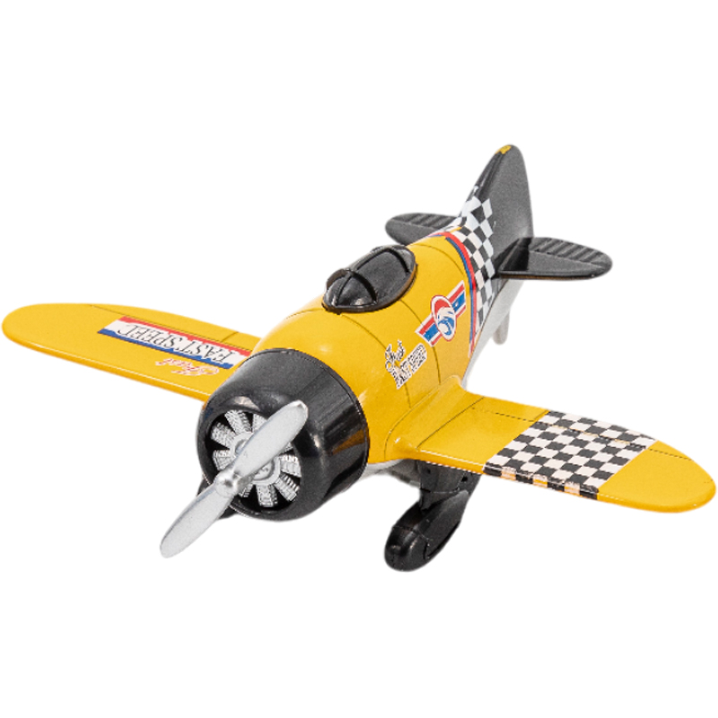 Αεροπλάνο Ρετρό Pullback Περιστροφή Έλικα 16 εκ. 6άδα 6 Σχέδια