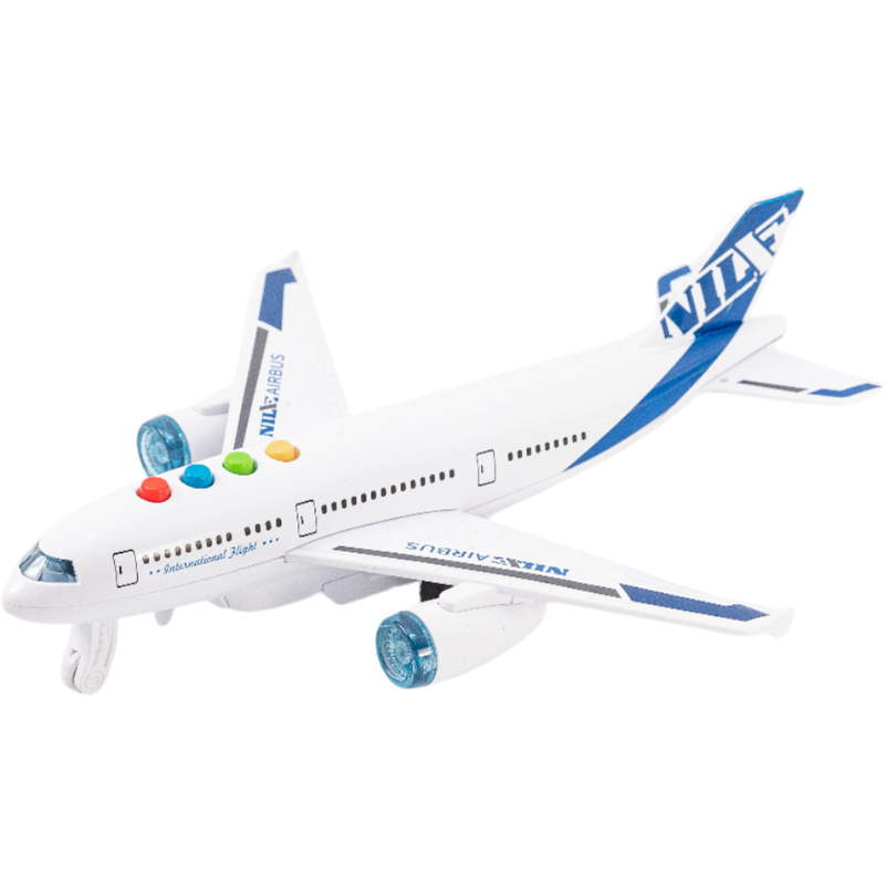 Αεροπλάνο Επιβατικό Φρίξιον Φώτα Ηχοι 20 εκ. 6άδα 2 Σχέδια