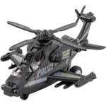 Ελικόπτερο Αστυνομικό Φρίξιον Φώτα Ήχοι Περιστροφή Έλικα 19εκ. 6άδα 2 Σχέδια