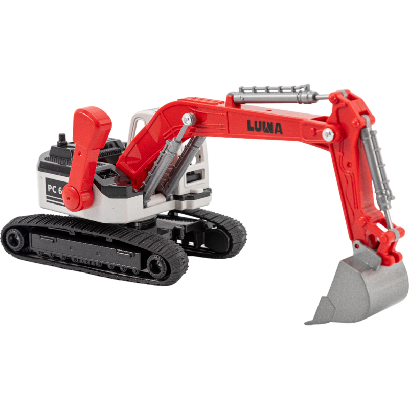 Εκσκαφέας Νέος Κόκκινος Με Μοχλό Μεταλλικός 24 εκ. 8άδα