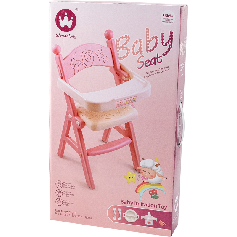 Καρεκλάκι Φαγητού Για Κουκλίτσες 49 εκ.