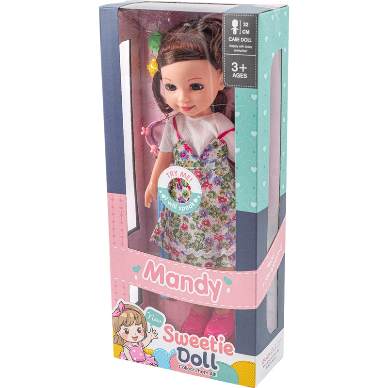 Κούκλα Μόδας Λουλουδάκια Με Αξεσουάρ Και Ηχους 32 εκ.