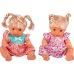 Κούκλα Με Όμορφα Ξανθά Μαλλιά Χαριτωμένο Φόρεμα Και Ηχους 31 εκ. 2χρ. 6άδα