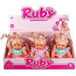 Κούκλα Με Όμορφα Ξανθά Μαλλιά Χαριτωμένο Φόρεμα Και Ηχους 31 εκ. 2χρ. 6άδα