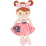 Κούκλα Με Αυτιά Γατούλας Και Γλυκό Φόρεμα 40εκ.