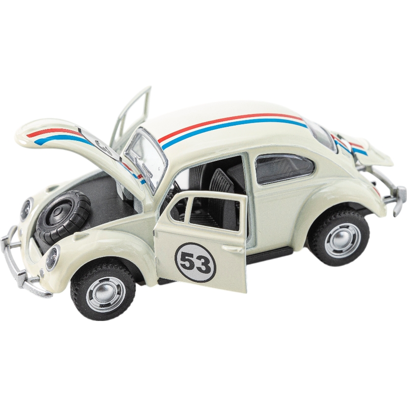 Ρετρό Αυτοκίνητο Pullback Με Ανοιγόμενες Πόρτες Μηχανή Πορτ-Μπαγκάζ 12 εκ. 12άδα