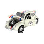 Ρετρό Αυτοκίνητο Pullback Με Ανοιγόμενες Πόρτες Μηχανή Πορτ-Μπαγκάζ 12 εκ. 12άδα