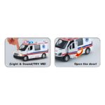 Οχημα Ασθενοφόρο Με Φώτα Και Ηχους 13 εκ. 4σχ. 12άδα
