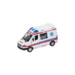 Οχημα Ασθενοφόρο Με Φώτα Και Ηχους 13 εκ. 4σχ. 12άδα