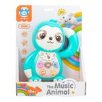 Χαριτωμένο Αρκουδάκι Με Φωτεινά Και Χρωματιστά Κουμπιά 21 εκ.