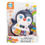 Χαριτωμένο Πιγκουινάκι Με Μεγάλα Μάτια Και Χρωματιστά Πλήκτρα